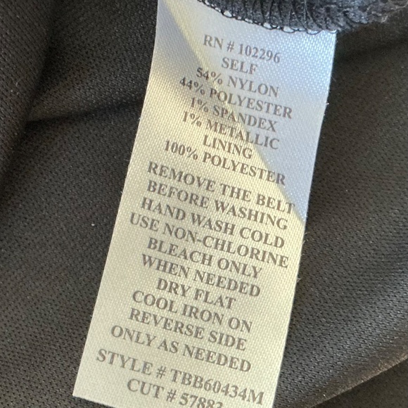 Connected Apparel M Dress metallic 3/4 Sleeves Glam Sexy Holidays Quiet Luxe - Picture 9 of 9